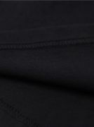 Baskılı Oversize Bisiklet Yaka T-shirt - Siyah resmi